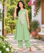 Pista green A-line co-ord set